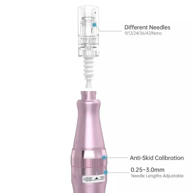 Дермапен Dr. Pen Ultima M7-C Pink апарат для мікронідлінгу та мезотерапії обличчя - зображення 4