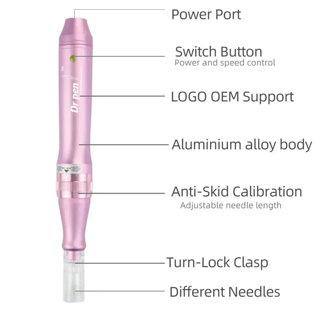 Дермапен Dr. Pen Ultima M7-C Pink апарат для мікронідлінгу та мезотерапії обличчя - зображення 5
