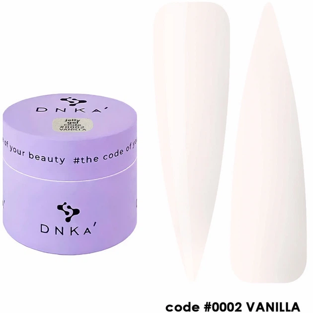 Моделюючий гель-желе DNKa Gelly Gel #0002 Vanilla 15 мл - Фото 1 Моделюючий гель-желе DNKa Gelly Gel #0002 Vanilla 15 мл - изображение 1