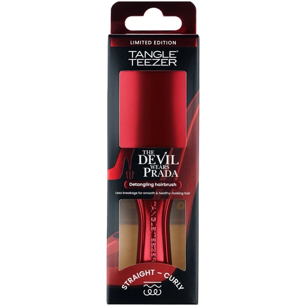 TANGLE TEEZER The Ultimate Detangler Mini Щітка для волосся Chrome The Devil Wears Prada - Фото 6 TANGLE TEEZER The Ultimate Detangler Mini Щітка для волосся Chrome The Devil Wears Prada - изображение 6