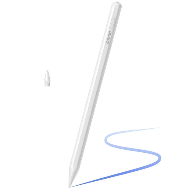 Активний стилус Baseus Smooth Writing 2 для iPad з бездротовою зарядкою Moon White P80015804213-00 (CD22E4F5825B) - зображення 2