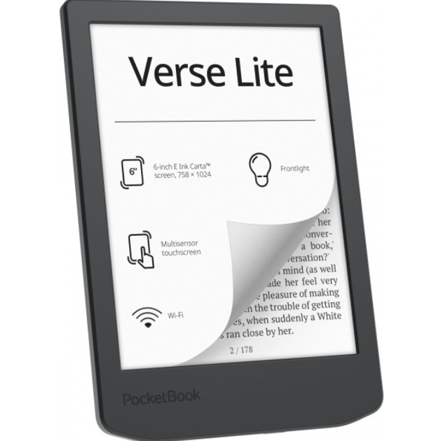 Электронная книга PocketBook Verse Lite PB619 6" 8 ГБ E Ink Carta 1000 мАч (A30BDC46FE69) - изображение 2