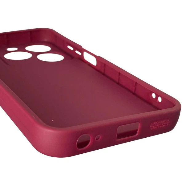 Чехол силиконовый Soft Touch с 3D принтом для TECNO Spark Go 2024 (BG6) бордовый (Полная защита камеры) - Фото 5 Чехол силиконовый Soft Touch с 3D принтом для TECNO Spark Go 2024 (BG6) бордовый (Полная защита камеры) - изображение 5