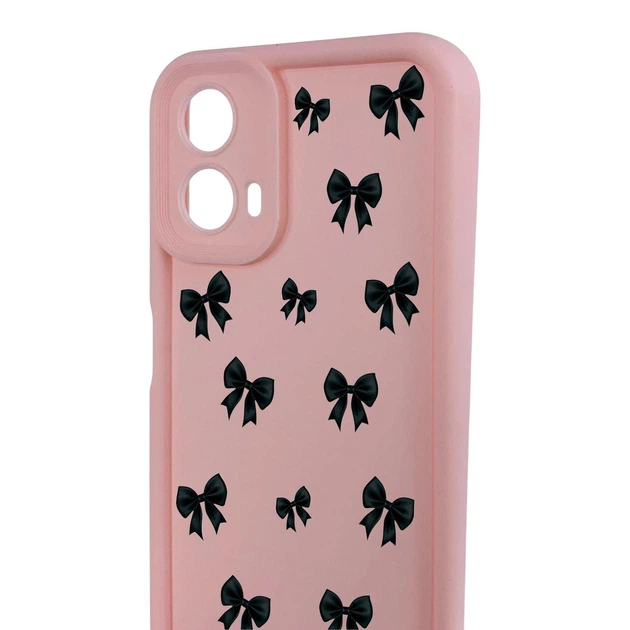 Чехол силиконовый Soft Touch с 3D принтом для Motorola G34 розовый (Полная защита камеры) - Фото 4 Чехол силиконовый Soft Touch с 3D принтом для Motorola G34 розовый (Полная защита камеры) - изображение 4