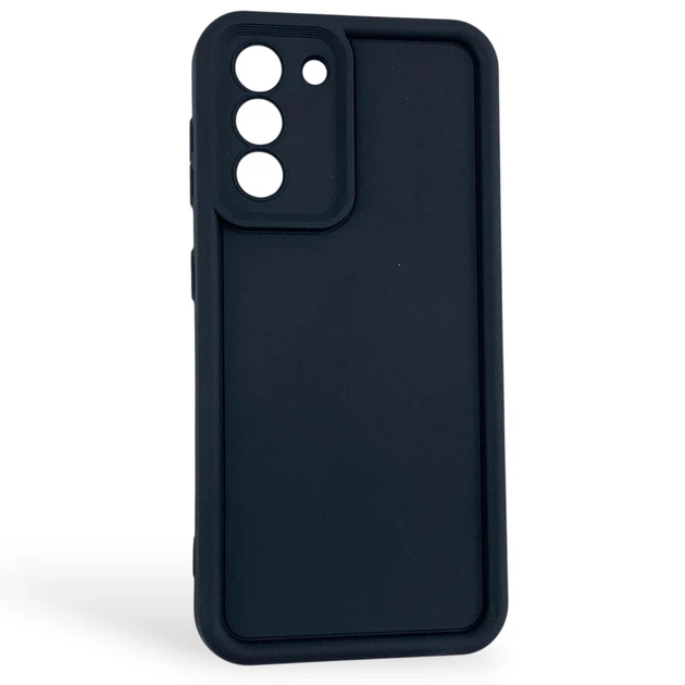 Чехол силиконовый Soft Touch для Samsung Galaxy S21 черный (Полная защита камеры) - Фото 1 Чехол силиконовый Soft Touch для Samsung Galaxy S21 черный (Полная защита камеры) - изображение 1