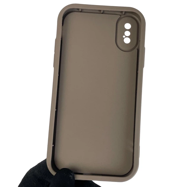 Чехол силиконовый Soft Touch с 3D принтом для Apple iPhone X коричневый (Полная защита камеры) - Фото 2 Чехол силиконовый Soft Touch с 3D принтом для Apple iPhone X коричневый (Полная защита камеры) - изображение 2