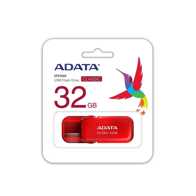 Флеш-накопичувач ADATA USB 2.0 AUV 240 32Gb Red - изображение 2