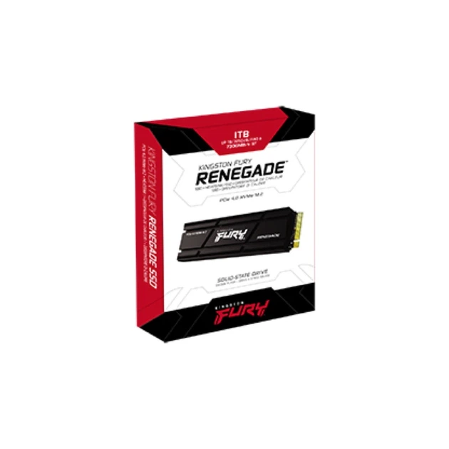 Накопичувач SSD M.2 Kingston FURY Renegade with Heatsink 1TB 2280 NVMe PCIe Gen 4.0 x4 3D TLC NAND - зображення 2