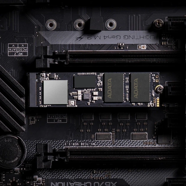 Накопичувач SSD M.2 ADATA GAMMIX S70 BLADE 1TB 2280 PCIe 4x4 NVMe 3D NAND Read/Write:7400/5500 MB/sec - изображение 6