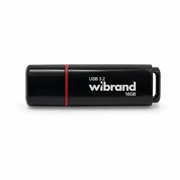 Флеш-накопичувач Wibrand USB 3.2 Gen1 Scarab 16GB Black - Фото 1 Флеш-накопичувач Wibrand USB 3.2 Gen1 Scarab 16GB Black - изображение 1