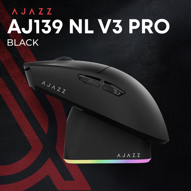 Бездротова миша Ajazz AJ139 Near Link V3 Pro+ Black (AJ139-NL-V3-PRO-B) - изображение 6