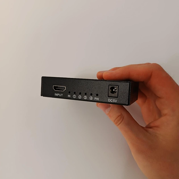 Сплитер видеосигнала 1x4 HDMI 4K дублирование сигнала на 4 выхода разветвитель сплиттер - Фото 14 Сплитер видеосигнала 1x4 HDMI 4K дублирование сигнала на 4 выхода разветвитель сплиттер - изображение 14