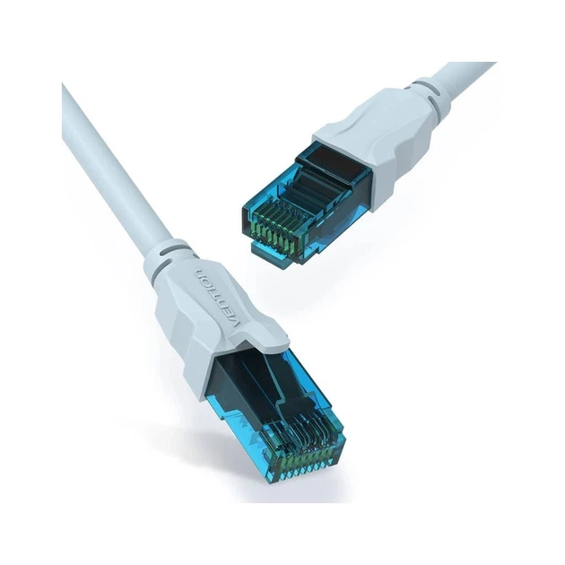 Патч-корд 3m RJ-45 cat 5e UTP blue Vention (VAP-A10-S300) - Фото 2 Патч-корд 3m RJ-45 cat 5e UTP blue Vention (VAP-A10-S300) - зображення 2
