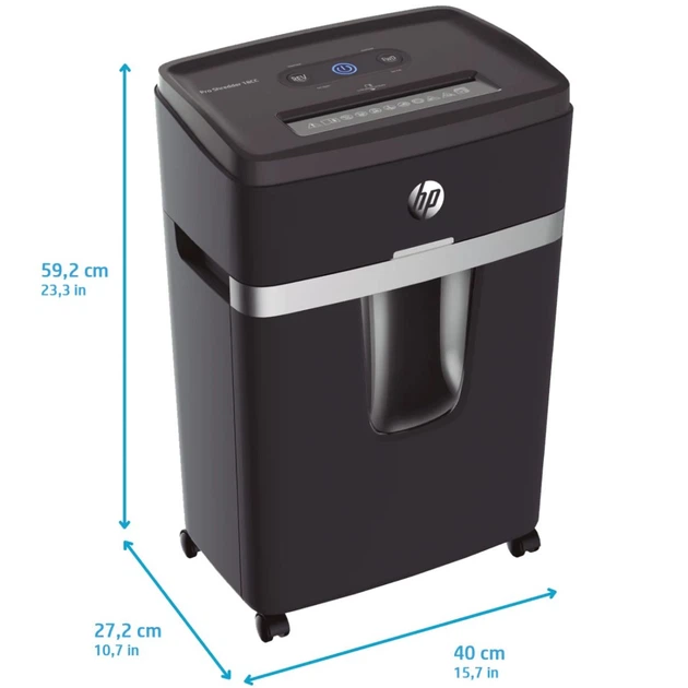 Знищувач документів HP Pro Shredder 18CC, A4, 80g х 18 листів, 4*35, 25 л., P-4 (2813) - изображение 5
