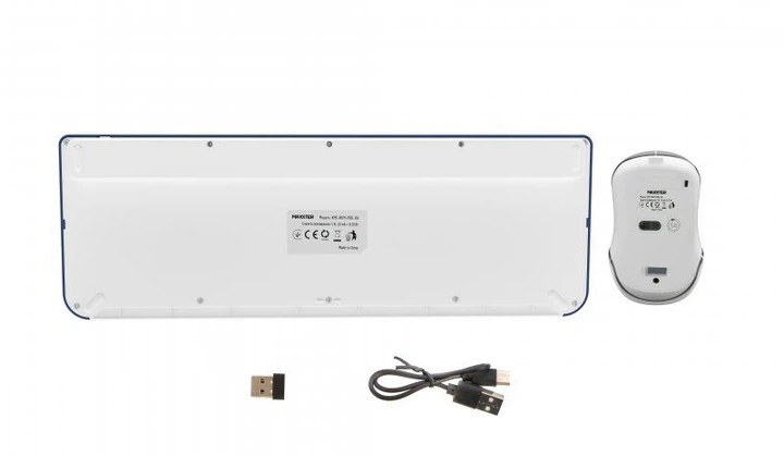 Комплект (клавиатура, мышь) беспроводной Maxxter Dark Blue (KMS-WCM-01BL-UA) - изображение 5