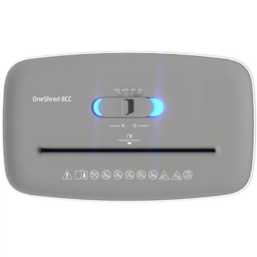 Знищувач документів HP OneShred 8CC, A4, Black, 80g х 8 листів, 5*18, 15 л., P-4 (2826) - изображение 2