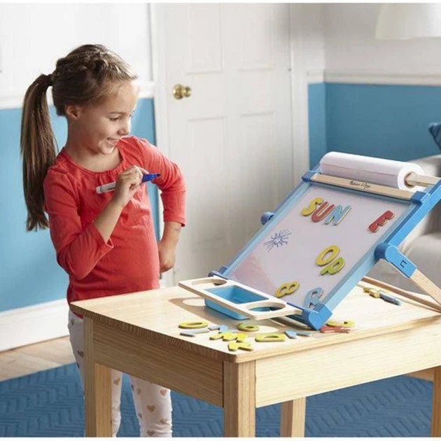 Набор для творчества Melissa&Doug Настольный мольберт с магнитной доской (MD12790) - Фото 4 Набор для творчества Melissa&Doug Настольный мольберт с магнитной доской (MD12790) - изображение 4