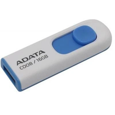 USB флеш накопитель ADATA 16GB C008 White USB 2.0 (AC008-16G-RWE) - изображение 2