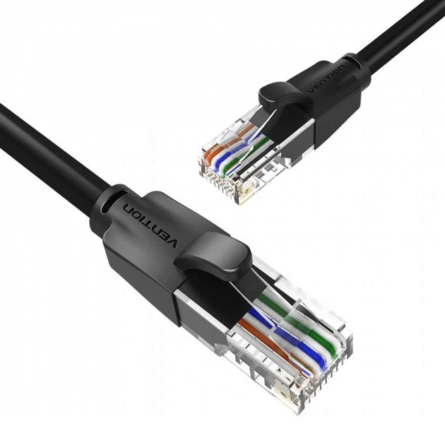 Патч-корд 1.5m UTP cat 6 RJ-45 flat black Vention (IBJBG) - Фото 3 Патч-корд 1.5m UTP cat 6 RJ-45 flat black Vention (IBJBG) - изображение 3