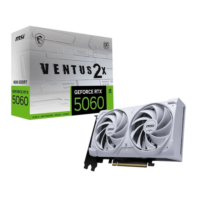 Видеокарта MSI GeForce RTX5060 8Gb VENTUS 2X OC WHITE (RTX 5060 8G VENTUS 2X OC WHITE) - изображение 5