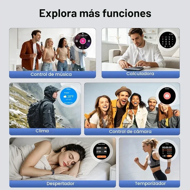 Смарт-часы Fitpolo 1,27 HD дисплей, Bluetooth, звонок/ответ, IP68 - изображение 8