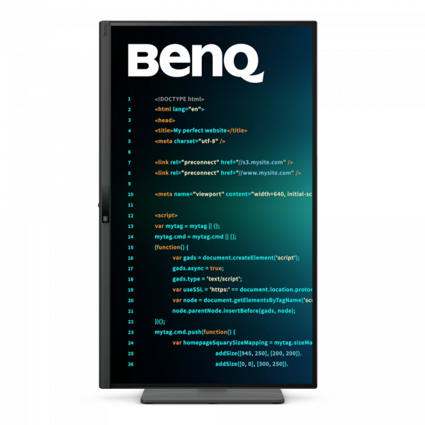 BENQ 27" 16:9 ips професійний рк монітор, 2560х1440, 6 0 Гц, 5 мс (GtG), 100% sRGB/REC. 709, kvm, hdr10, rd270q Black - зображення 3