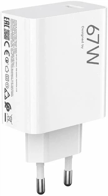 Зарядний пристрій для Xiaomi Turbo Charger 67W з кабелем Fast Charger Adapter MDY-12-EH для Redmi Note Poco. Швидке заряджання - изображение 3