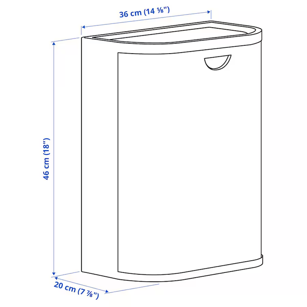 Кошик пластиковий з кришкою GARDSBUTIK IKEA 705.651.99 - зображення 8