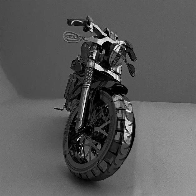 Металлический 3D-пазл AVENGER Motorcycle 3D Metal Kit - Фото 4 Металлический 3D-пазл AVENGER Motorcycle 3D Metal Kit - изображение 4