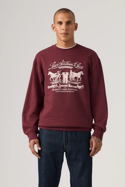 Світшот Levi's 50(L) Бордовий (156170) - Фото 6 Світшот Levi's 50(L) Бордовий (156170) - зображення 6