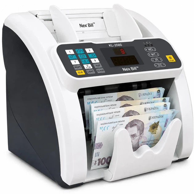 Счетчик Купюр NexBill KL-2000SD Сортировщик Банкнот с 5 Режимами Скорости и Бункером на 300 Купюр - изображение 2