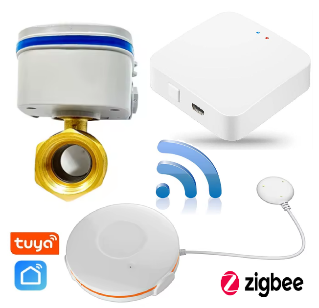 WiFi система защиты от протечки 1DAL | Беспроводной комплект от потопа MiniKit 1/2" (MNKT12) - Фото 3 WiFi система защиты от протечки 1DAL | Беспроводной комплект от потопа MiniKit 1/2" (MNKT12) - изображение 3