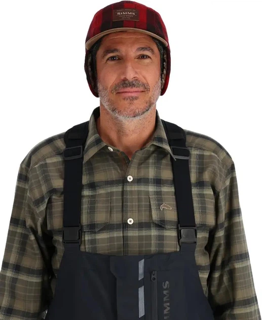 Шапка Simms Coldweather Cap S/M Red Buffalo Plaid - Фото 4 Шапка Simms Coldweather Cap S/M Red Buffalo Plaid - изображение 4