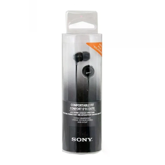 Наушники без микрофона Sony MDR-EX15LP Black - Фото 3 Наушники без микрофона Sony MDR-EX15LP Black - изображение 3