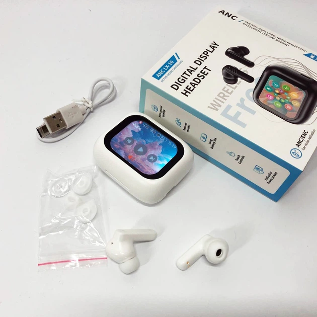 Бездротові навушники LX-10 TWS Earbuds з LED дисплеєм Bluetooth - изображение 9