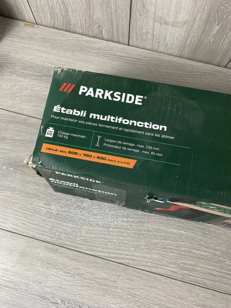 Складний затискний верстат PARKSIDE 150 кг, багатофункціональний робочий стіл з MDF стільницею - зображення 6