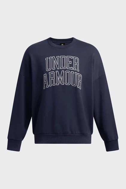 Чоловічий темно-синій світшот UA Icon HWT Terry OS Crew Under Armour L 1386548-410 - изображение 4