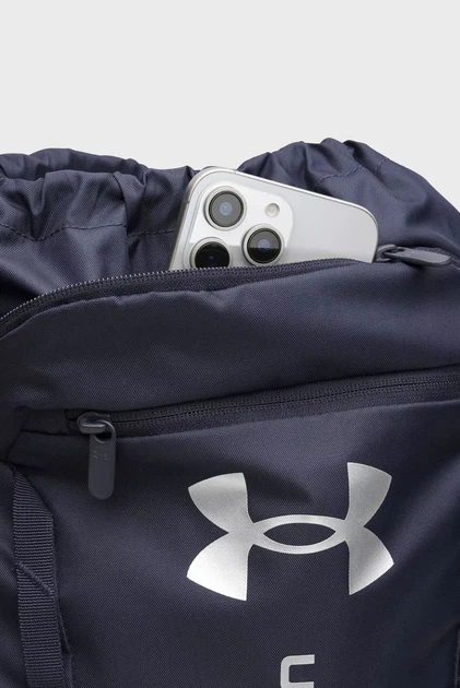 Темно-синій рюкзак Hustle Sackpack Under Armour OSFM 6000519-410 - Фото 4 Темно-синій рюкзак Hustle Sackpack Under Armour OSFM 6000519-410 - зображення 4