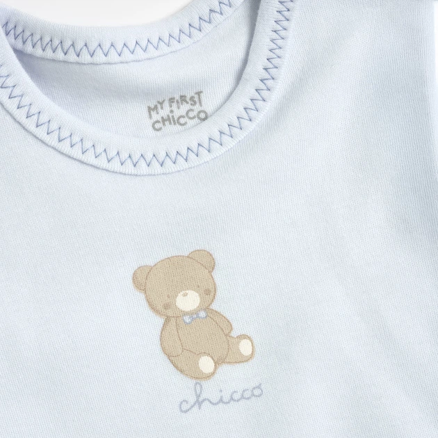 Боди с длинным рукавом (2 шт.) Chicco Bruno, цвет голубой, размер 86 (263.02508.021) - изображение 3