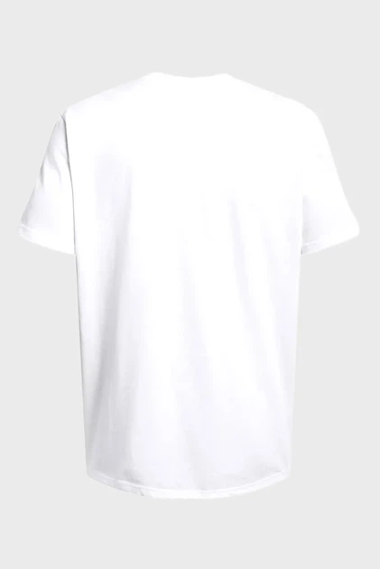 Чоловіча біла футболка UA HW ARMOUR LABEL SS Under Armour L 1382831-100 - Фото 5 Чоловіча біла футболка UA HW ARMOUR LABEL SS Under Armour L 1382831-100 - изображение 5