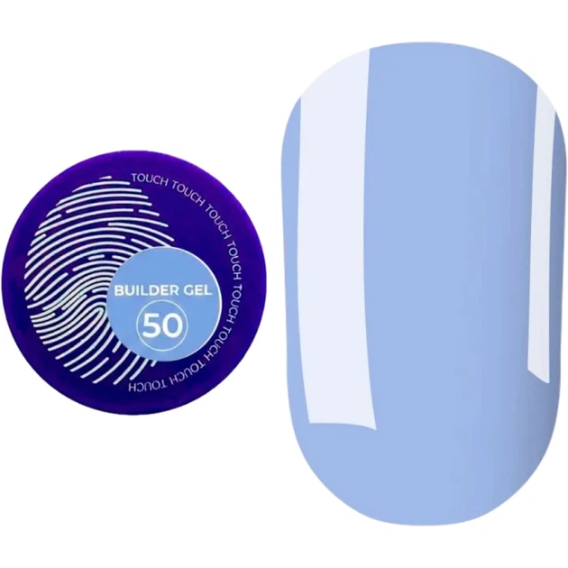 TOUCH Builder Gel №50 Blue Камуфлюючий будівельний гель, 15 мл - Фото 1 TOUCH Builder Gel №50 Blue Камуфлюючий будівельний гель, 15 мл - изображение 1