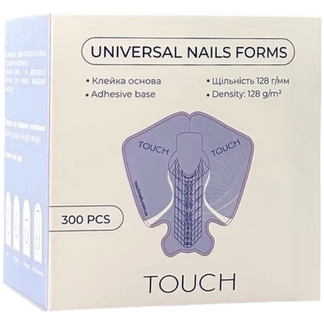 TOUCH Universal Nails Forms Універсальні форми, 300шт - изображение 2