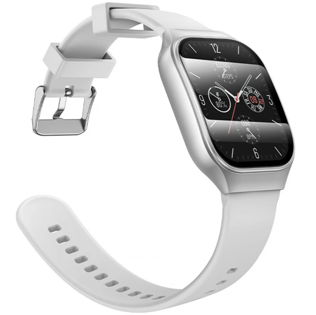 Смарт-годинник Bluetooth з дзвінками, 2.01" IPS, IP67, моніторинг здоров'я HOCO Y33, срібний - зображення 2