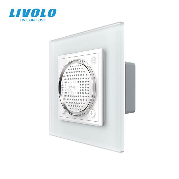 Встраиваемая Bluetooth-колонка LIVOLO с TWS (стерео), белое матовое стекло - Фото 1 Встраиваемая Bluetooth-колонка LIVOLO с TWS (стерео), белое матовое стекло - изображение 1