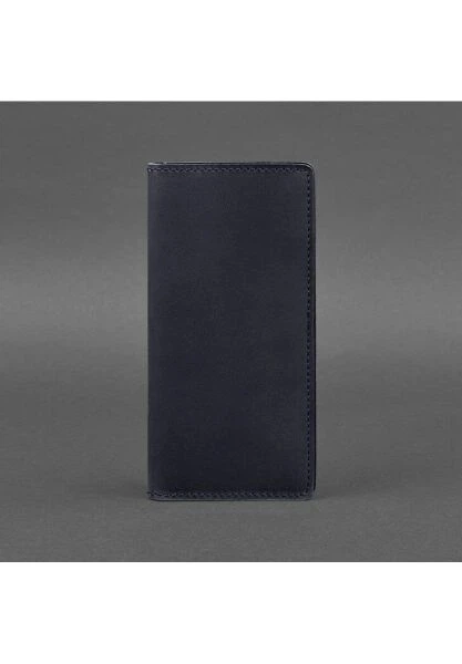 Кожаное портмоне-купюрник BlankNote 11.0 темно-синее Crazy Horse BN-PM-11-NN - изображение 4