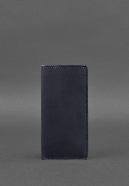 Кожаное портмоне-купюрник BlankNote 11.0 темно-синее Crazy Horse BN-PM-11-NN - изображение 5