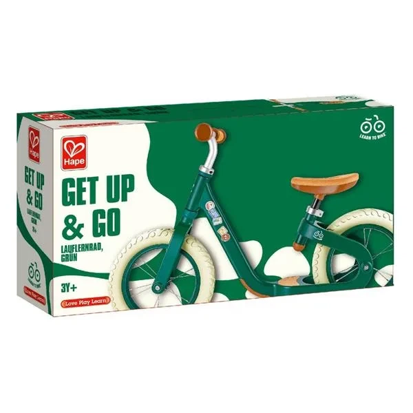 Беговел Hape деревянный 12 дюймов зеленый - изображение 9