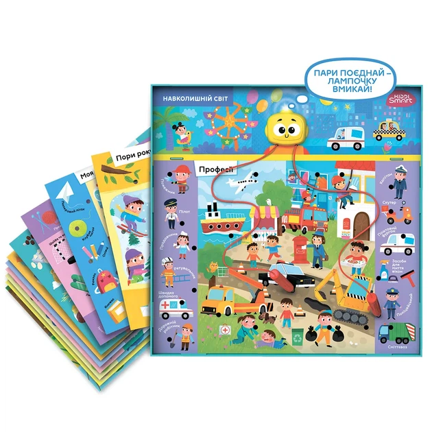 Электронная логическая игра KIDDI SMART картон 31 7х31 7х5 5 см цветные картинки - Фото 2 Электронная логическая игра KIDDI SMART картон 31 7х31 7х5 5 см цветные картинки - изображение 2