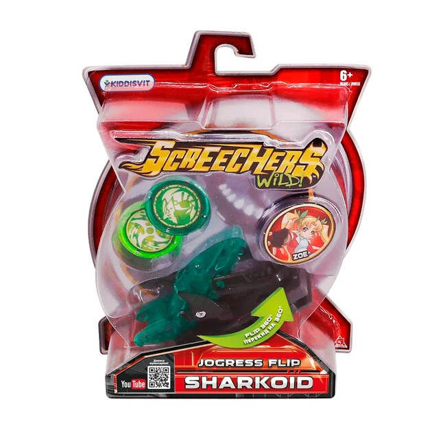Машинка-трансформер Screechers Wild! пластик 6х11х7 см Шаркоїд - зображення 6