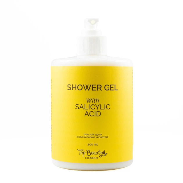 Гель для душа с салициловой кислотой Top Beauty Shower Gel with Salicylic Acid (500 ml) - Фото 1 Гель для душа с салициловой кислотой Top Beauty Shower Gel with Salicylic Acid (500 ml) - изображение 1